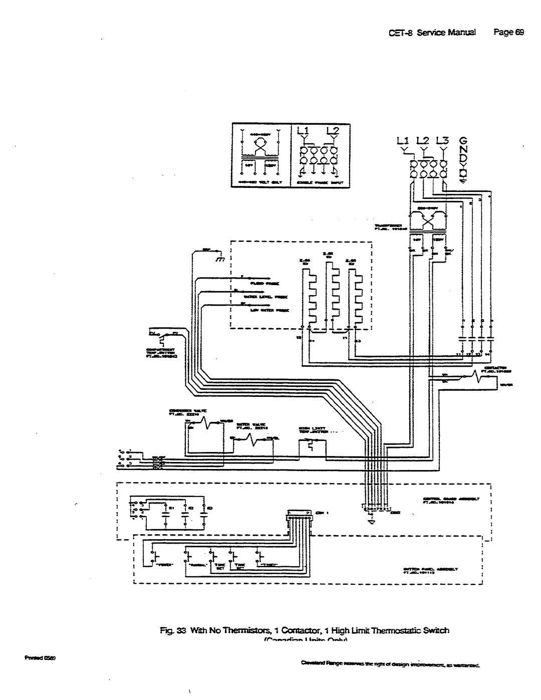 Cleveland Range CET-8 manual 