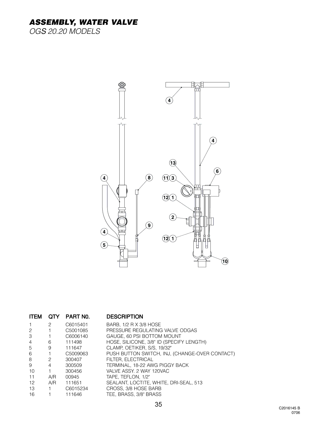 Cleveland Range Gas 20.20 manual OGS 20.20 Models 