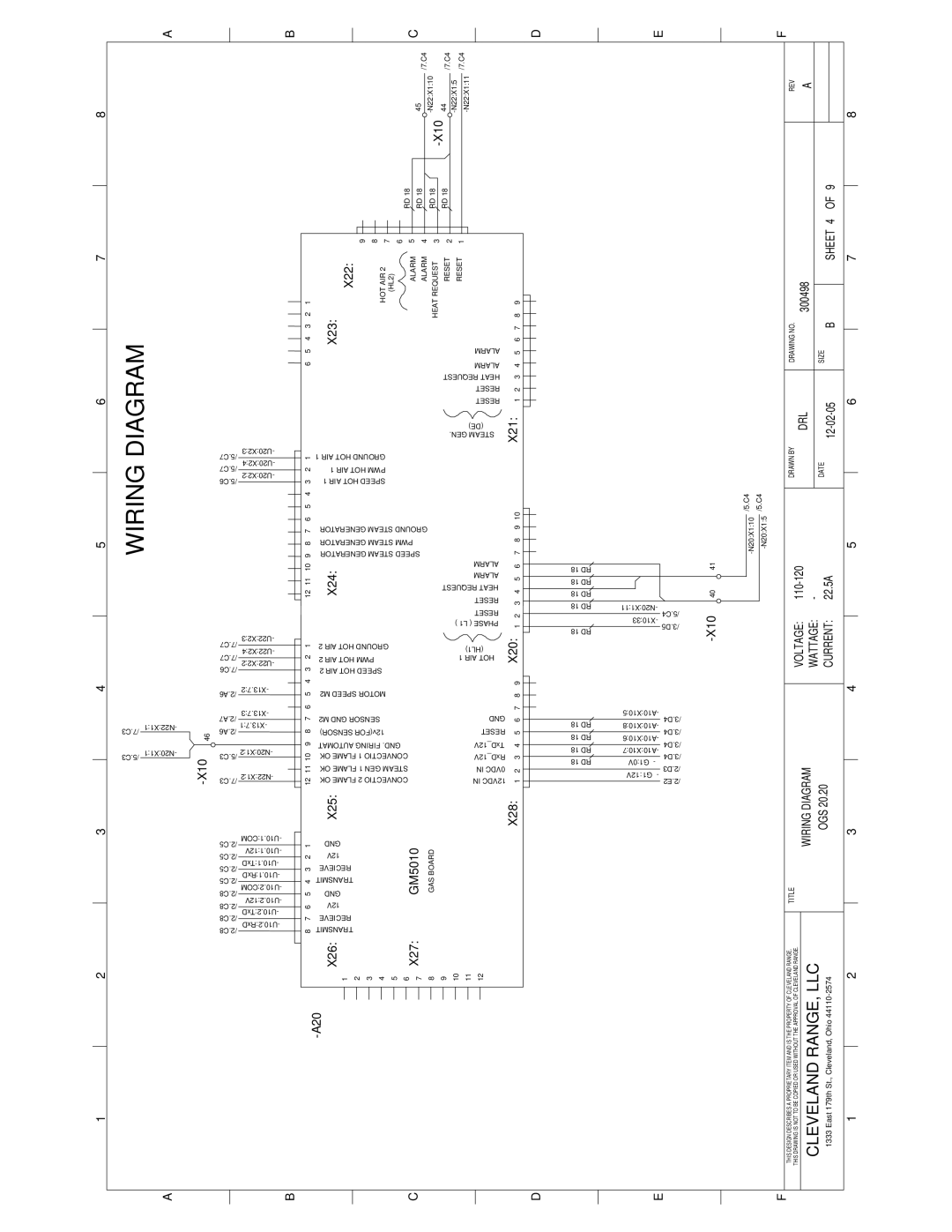 Cleveland Range Gas 20.20 manual X28 4567 