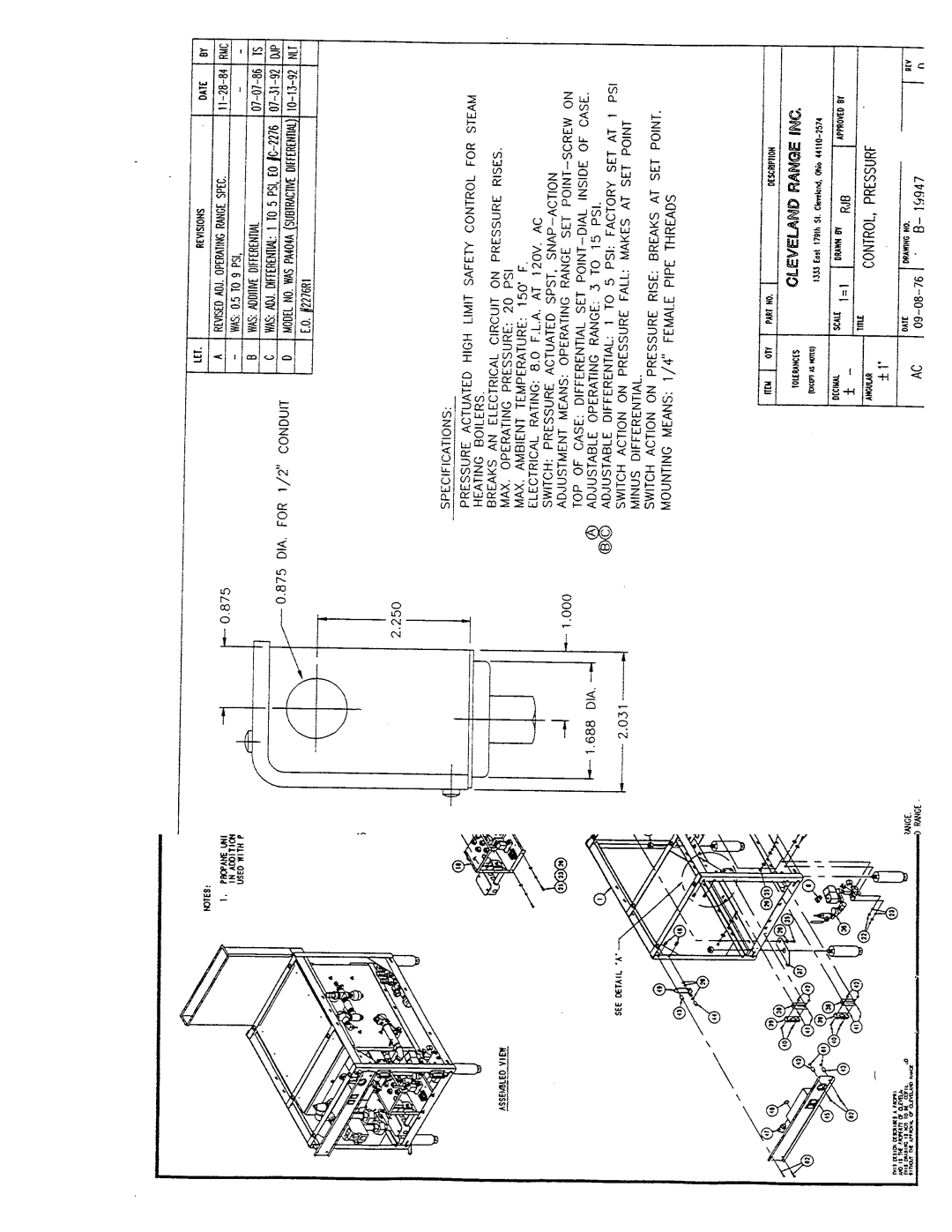 Cleveland Range KE50151-E manual 