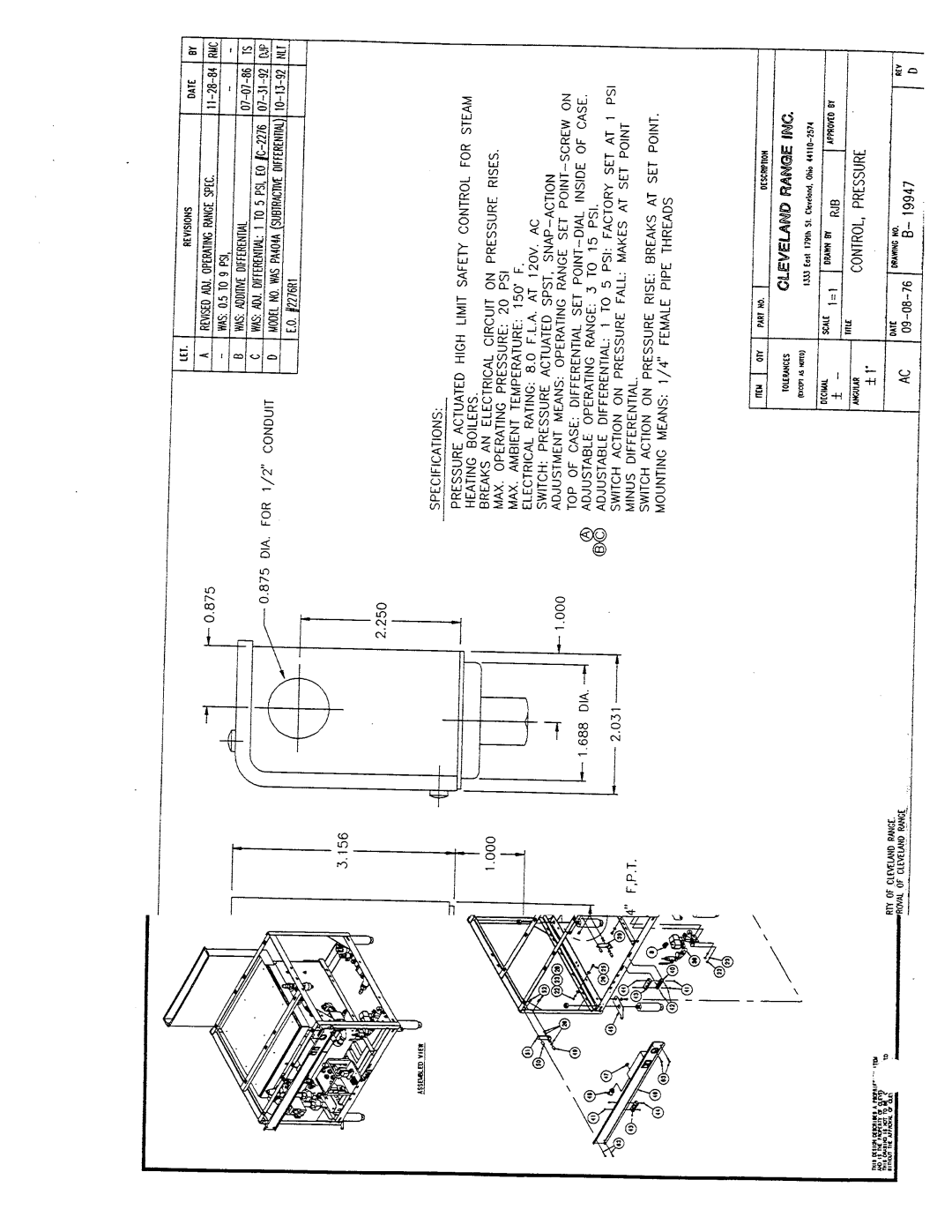 Cleveland Range KE50151-E manual 