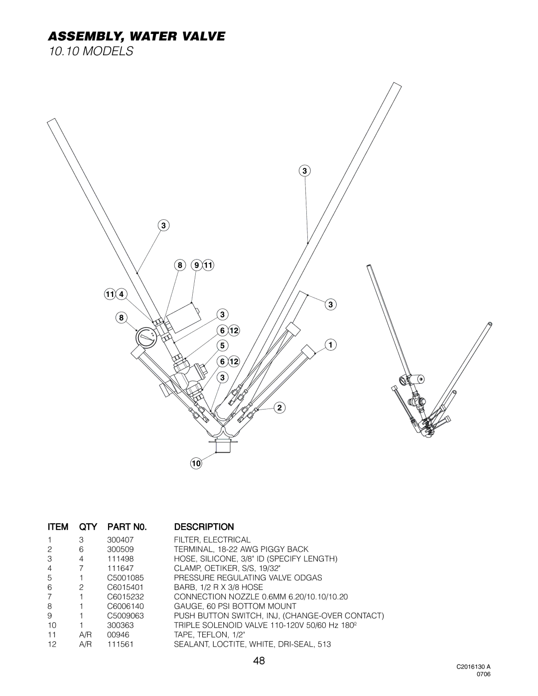 Cleveland Range OGB-6.20, OGS-6.20, OGS-10.10, OGB-10.10 manual Models 