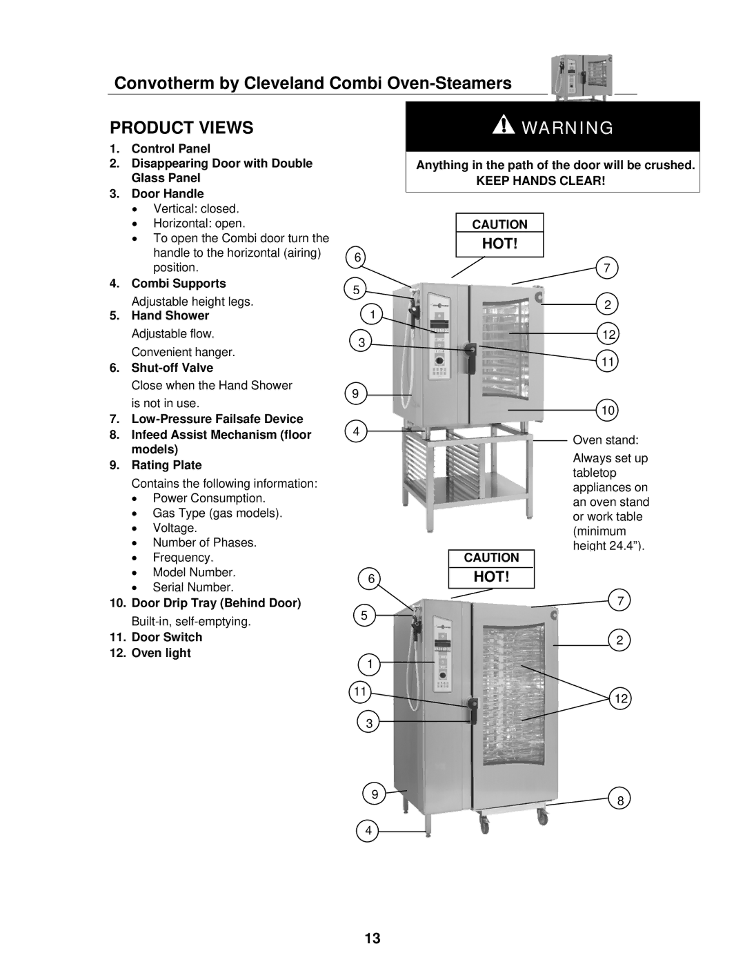 Cleveland Range OVEN STEAMER manual Convotherm by Cleveland Combi Oven-Steamers 