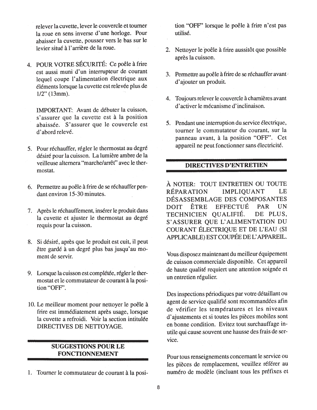 Cleveland Range SEL-30-TR, SEL-40-TR, SEM-30-TR, SEM-40-TR manual 