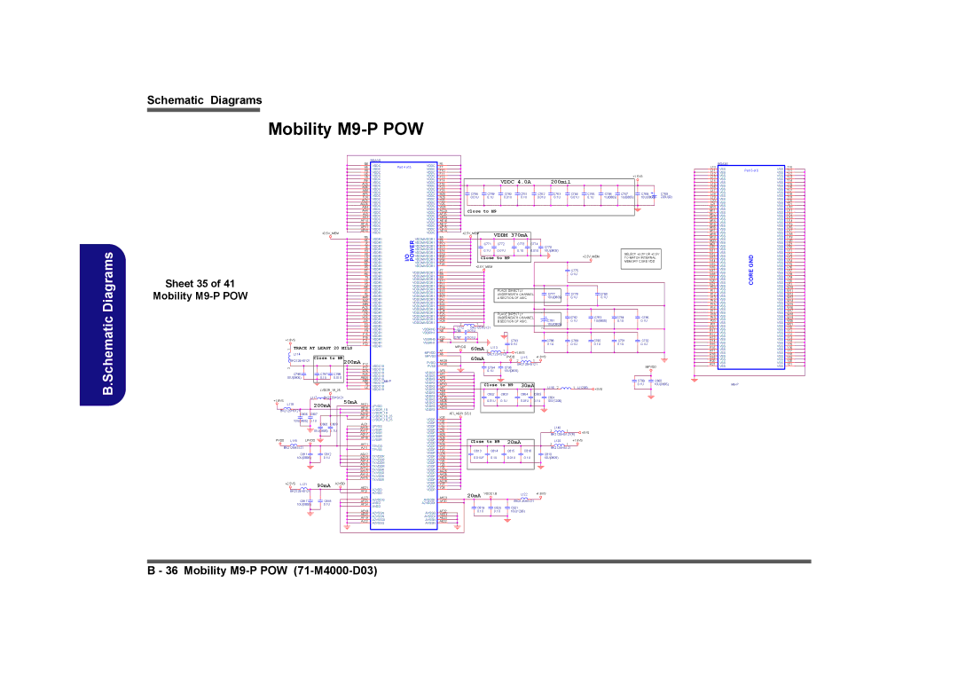 Clevo D410E manual Sheet 35 Mobility M9-P POW 