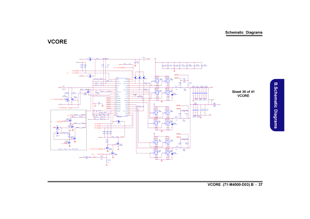 Clevo D410E manual Sheet 36, Vrpwrgd, VID0C, VID3G, Pwrgoodvid 