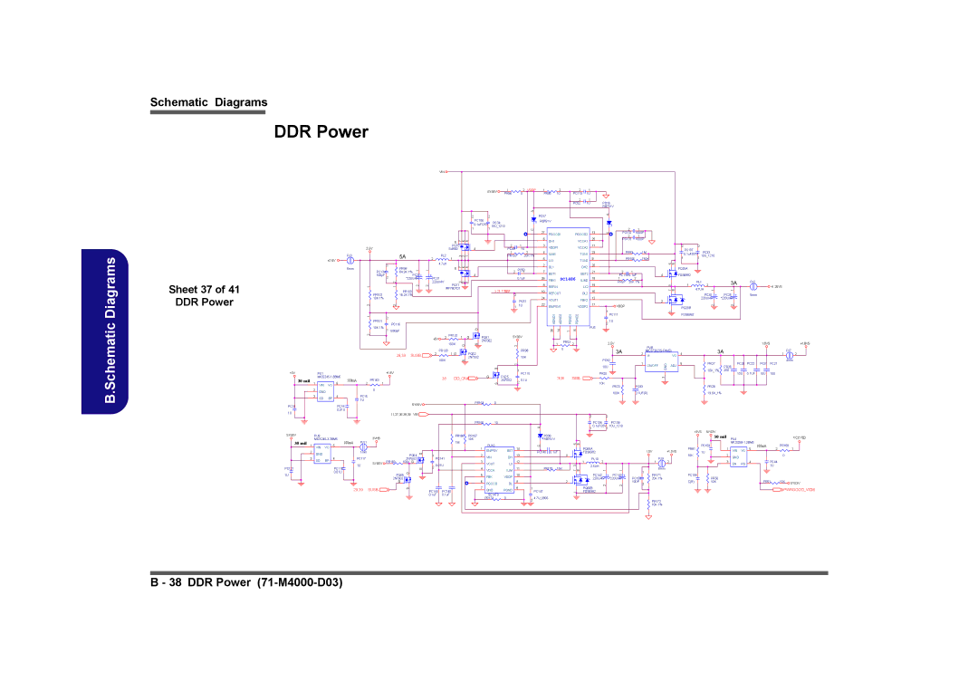 Clevo D410E manual Sheet 37 DDR Power, 29,39, Susb, Ddon# 