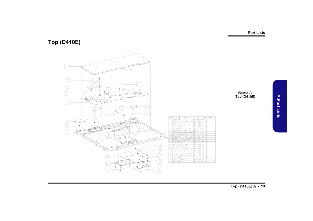 Clevo manual Top D410E 