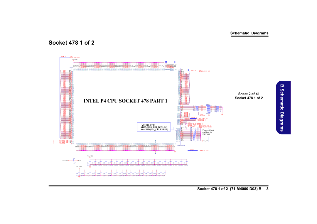 Clevo D410E manual Sheet 2 Socket 478 1, PMCPUPERF#15 