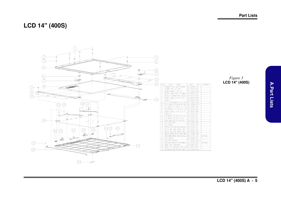 Clevo D410S service manual LCD 14 400S 