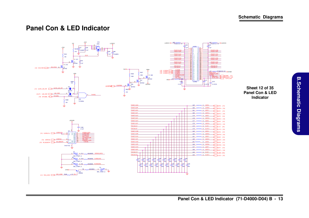 Clevo D410S service manual Ledpwr, LL2C 