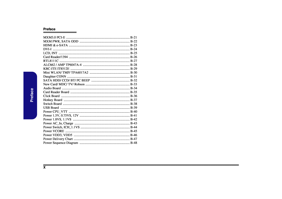 Clevo D900F manual Preface, MXM3.0 PCI-E 