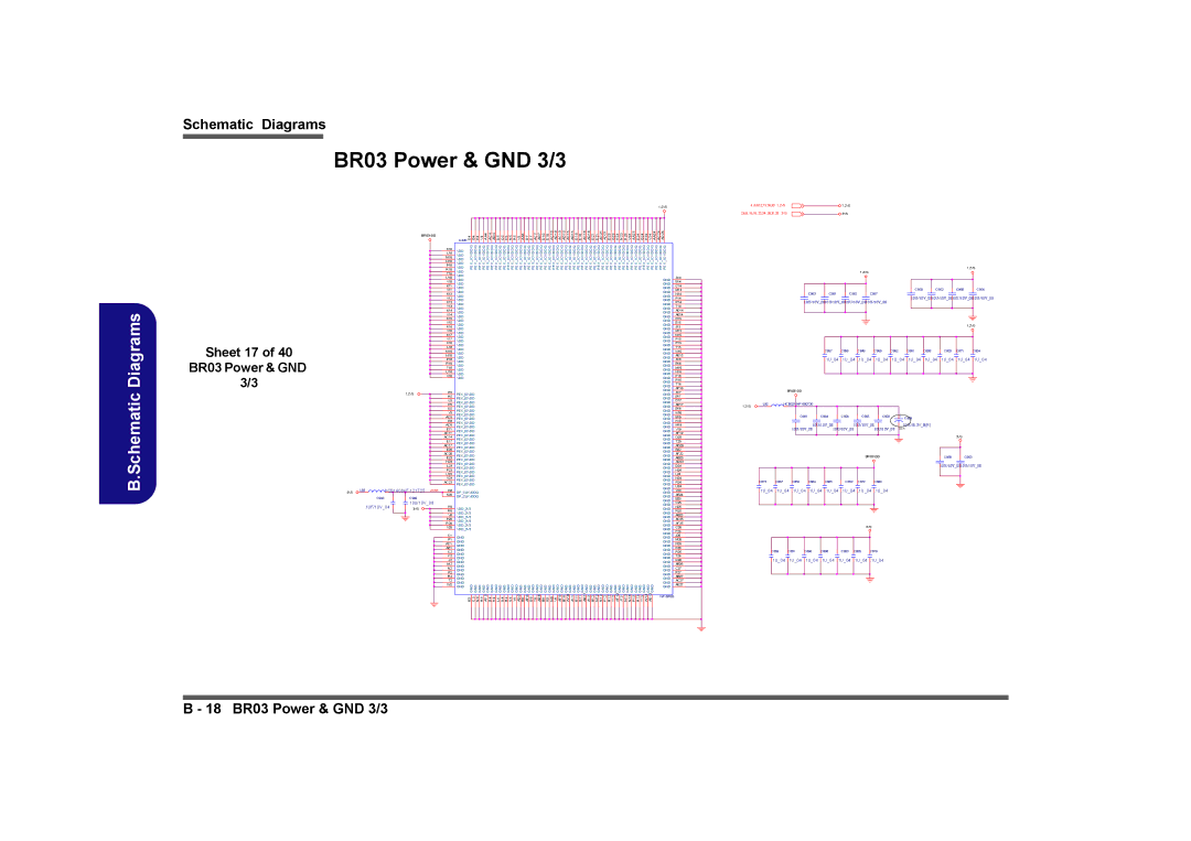 Clevo D901C manual BR03 Power & GND 3/3 