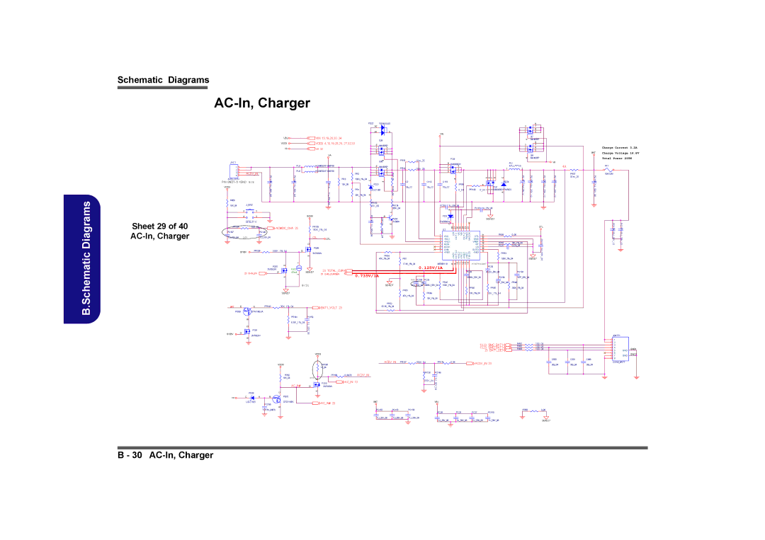 Clevo D901C manual Sheet 29 of 40 AC-In, Charger 