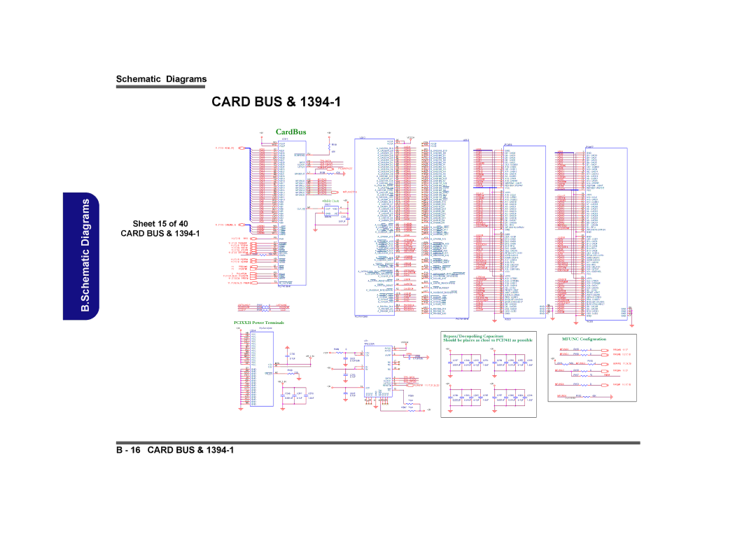 Clevo M575A manual Sheet 15 Card BUS 