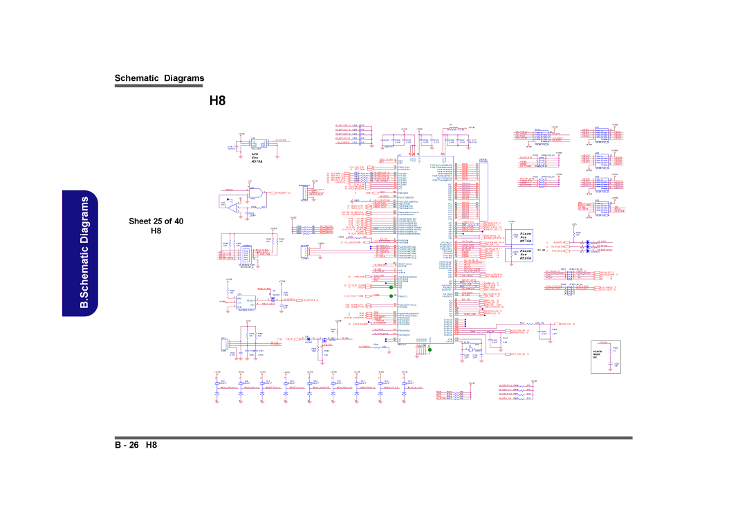 Clevo M575A manual Sheet 25, SRSCNTL# CCDDET# KB-SI4 H8CURSEN 