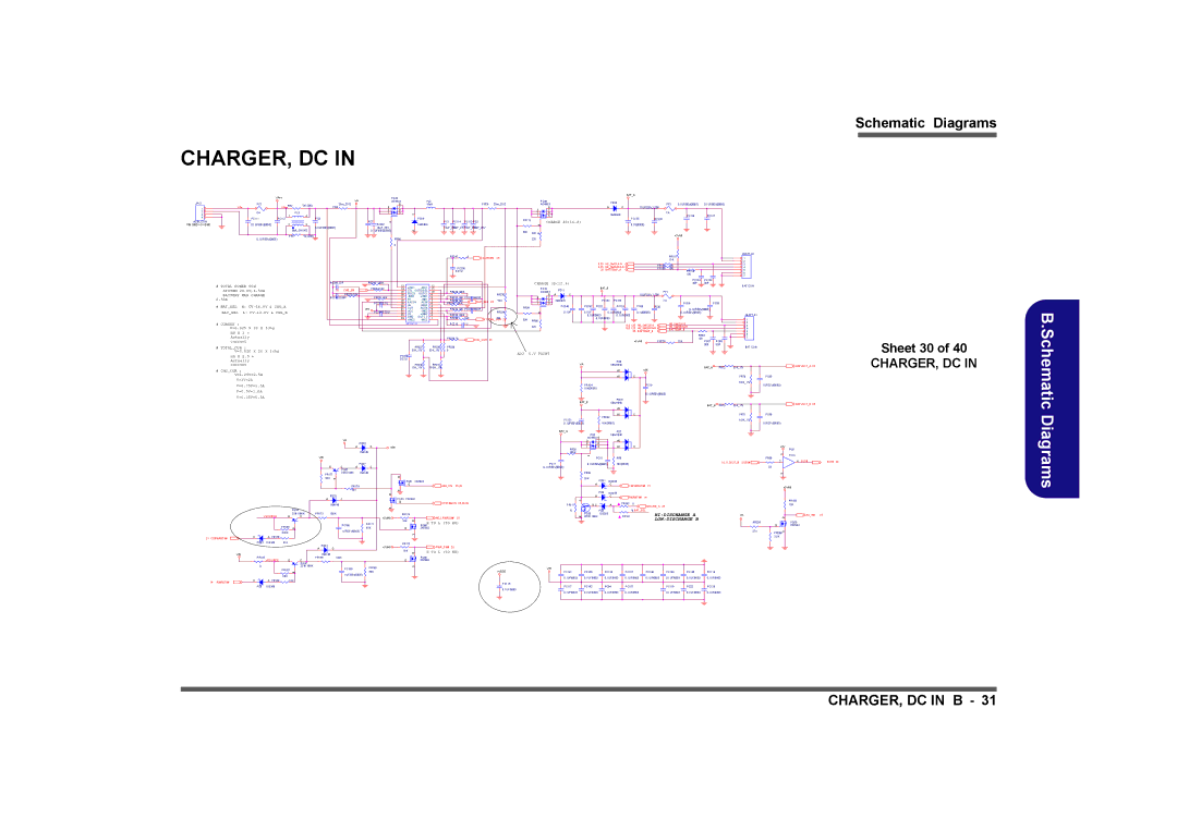 Clevo M575A manual Charger, Dc, Sheet 30 