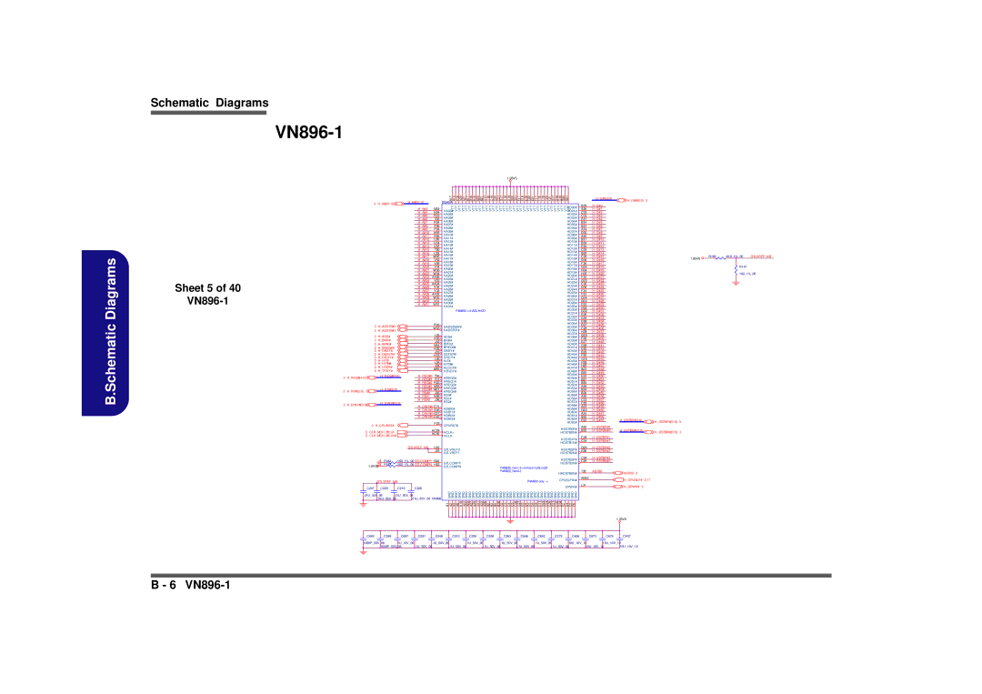 Clevo M665SE manual Sheet 5 VN896-1 