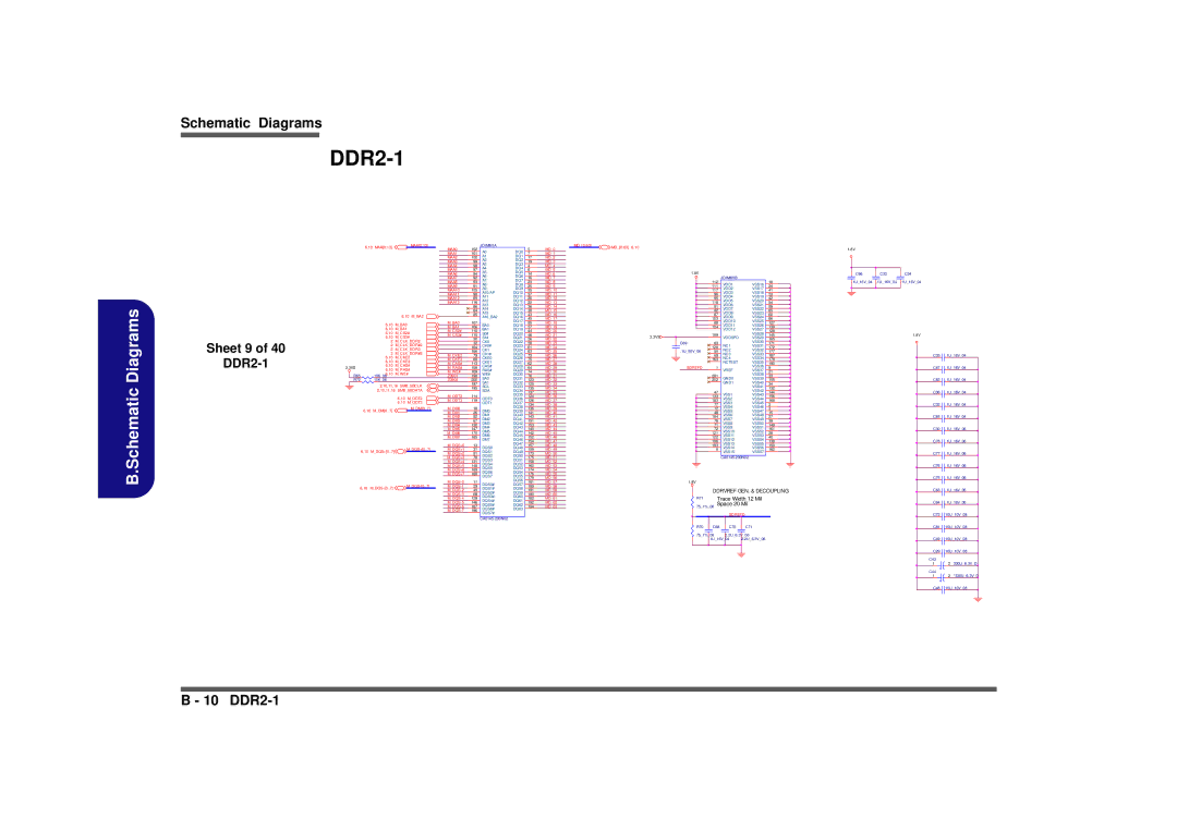 Clevo M665SE manual Sheet 9 DDR2-1 