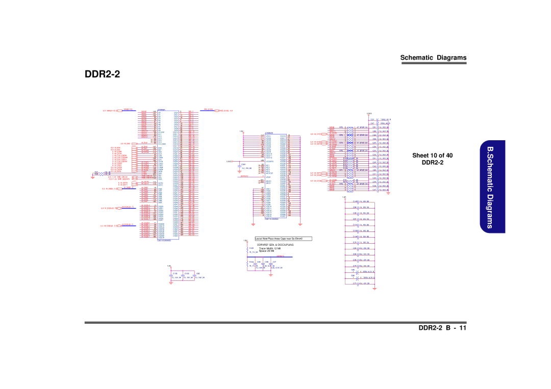 Clevo M665SE manual Sheet 10 DDR2-2 