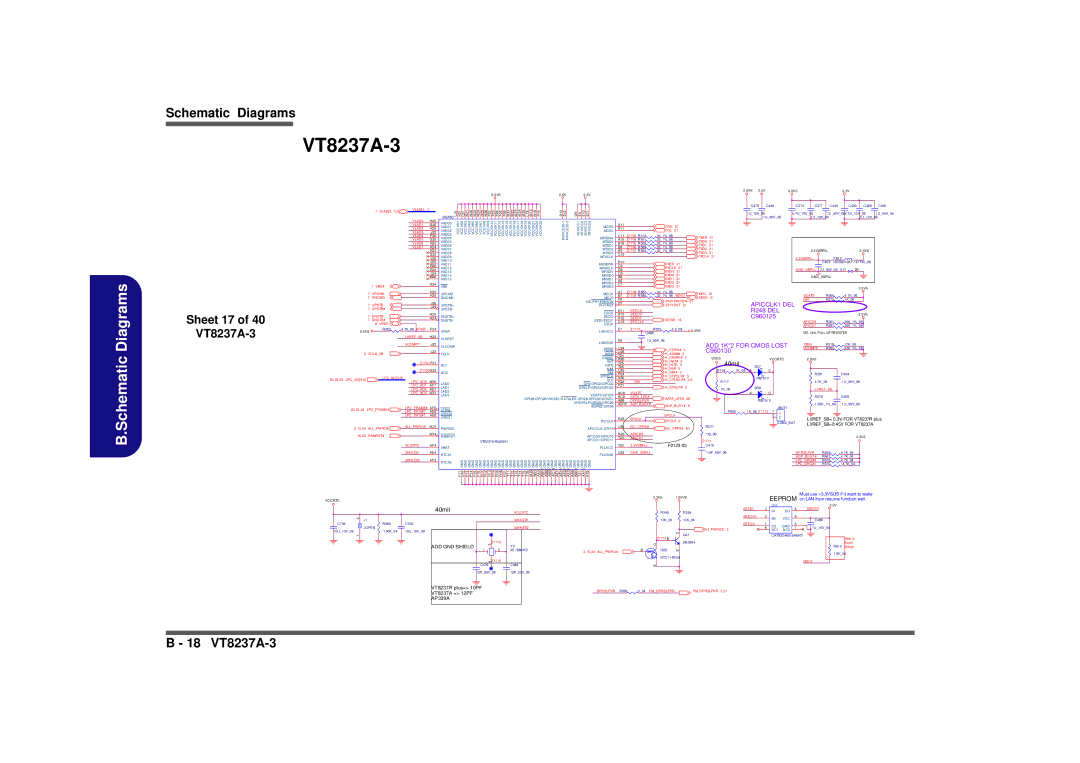 Clevo M665SE manual Sheet 17 VT8237A-3 