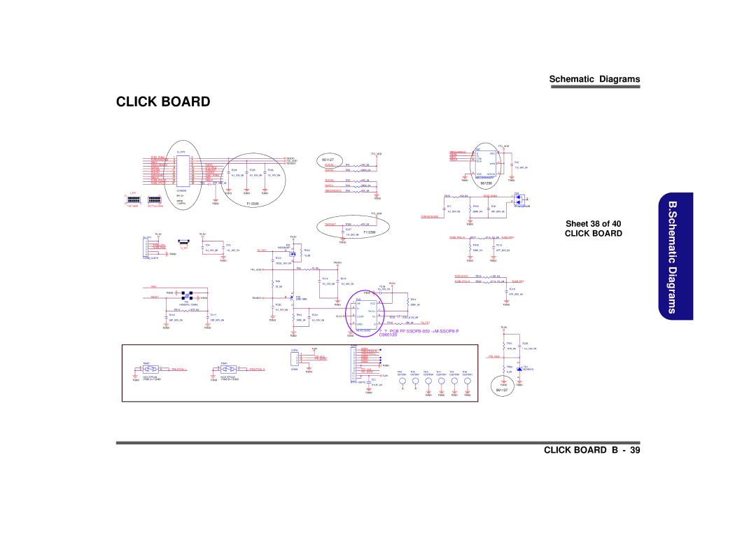 Clevo M665SE manual Click Board, Sheet 38 