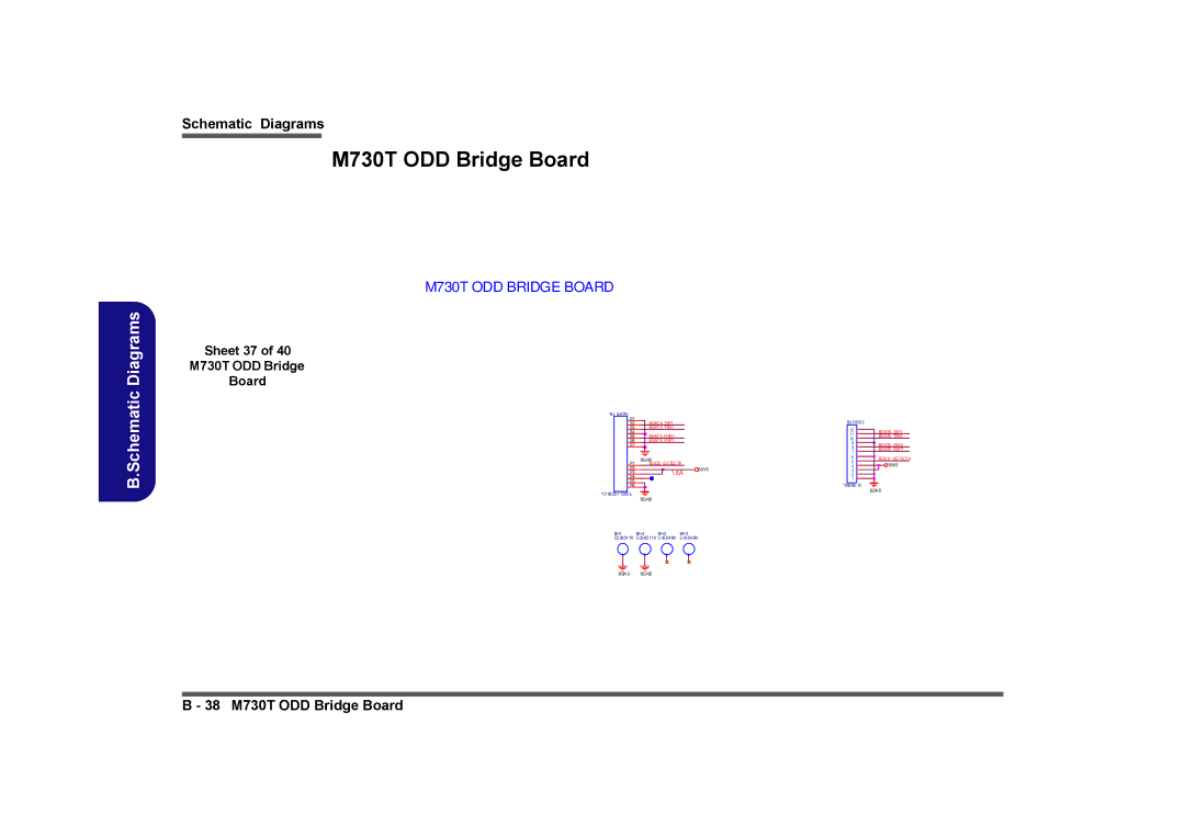 Clevo M729T, M728T manual M730T ODD Bridge Board 