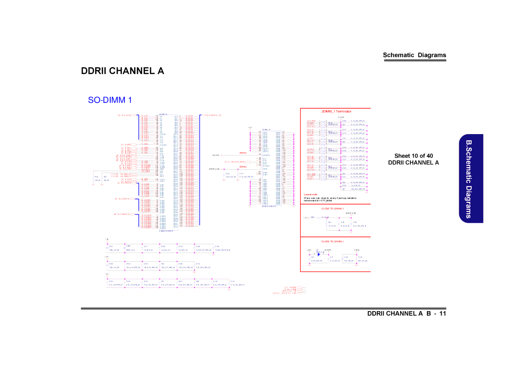 Clevo M729T, M730T, M728T manual Ddrii Channel a, Sheet 10, D S P D, T E S T, E F 