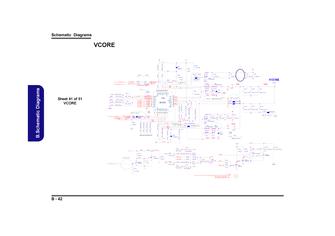 Clevo M760TU, M740TU manual Sheet 41, Close to IMVP6 