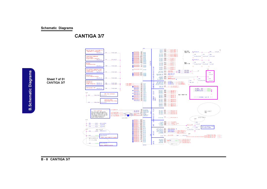 Clevo M760TU, M740TU manual Sheet 7 of 51 Cantiga 3/7 