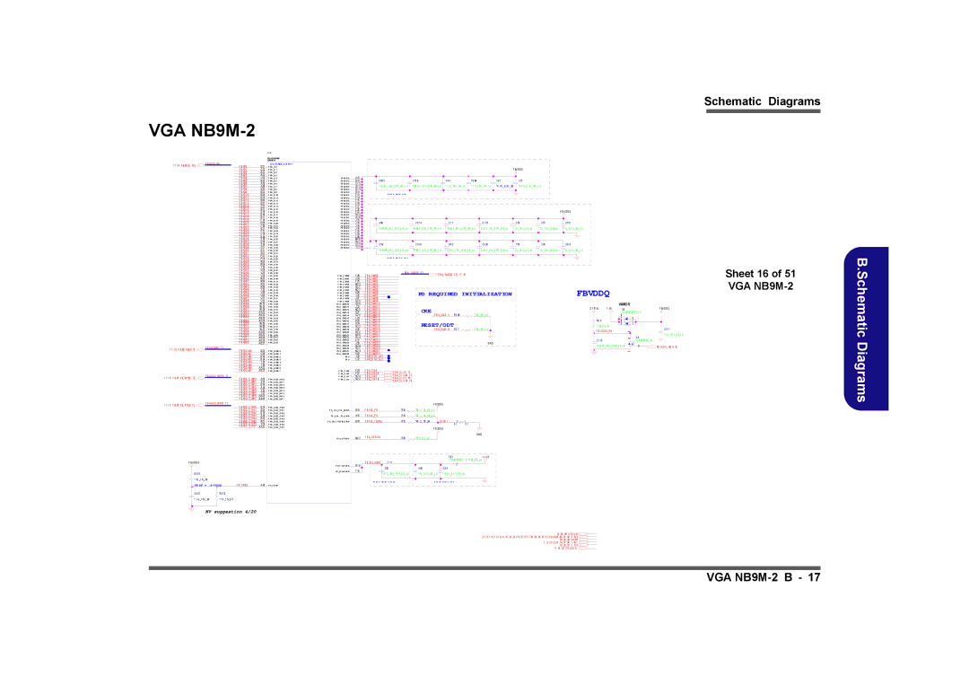 Clevo M760TU, M740TU manual VGA NB9M-2 