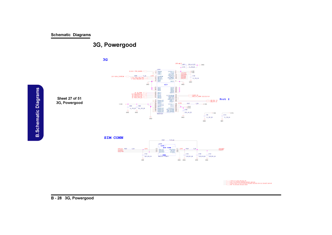 Clevo M740TU, M760TU manual 3G, Powergood, Sheet 27, 3GEN, Uimvpp, UI Mgnd 