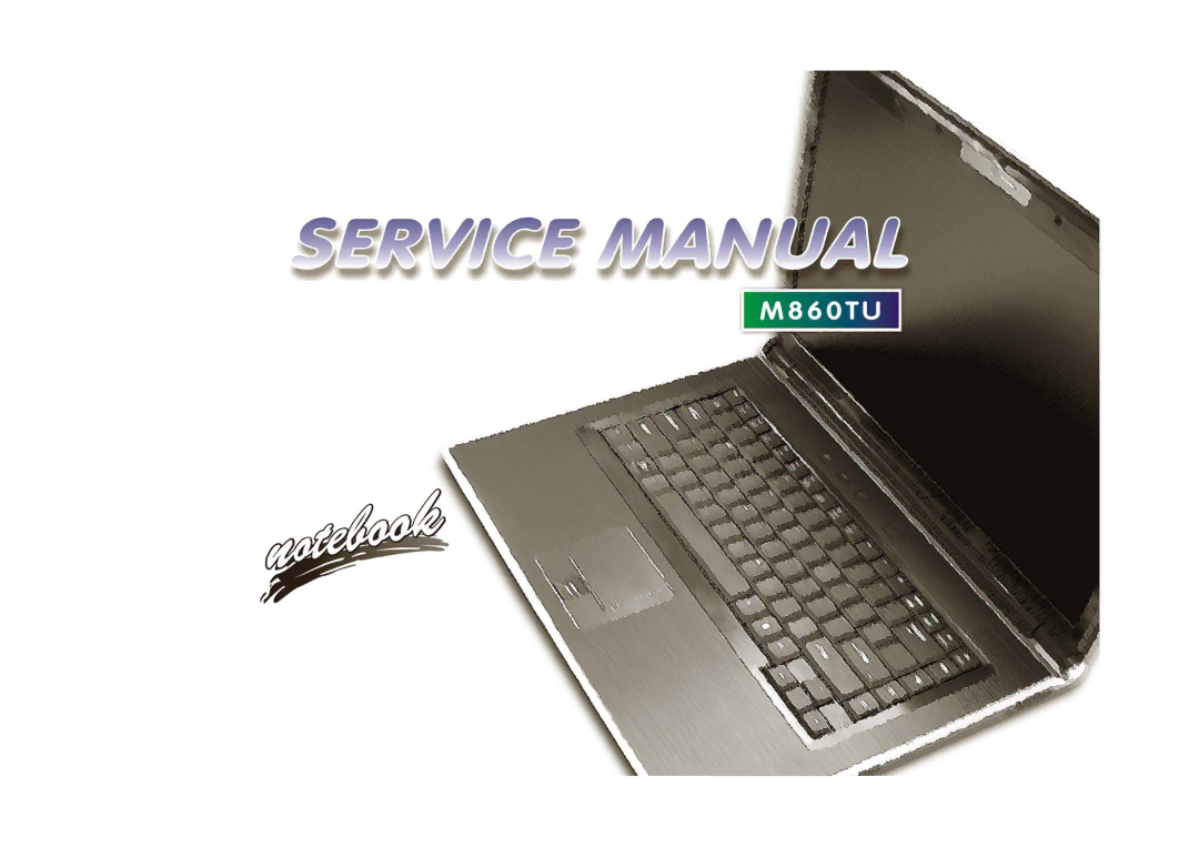 Clevo M860TU manual 