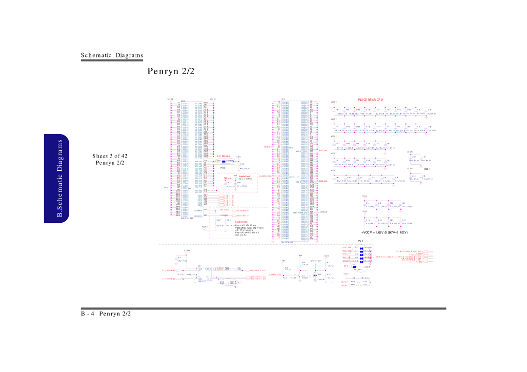 Clevo M860TU manual Penryn 2/2, Sheet 3 