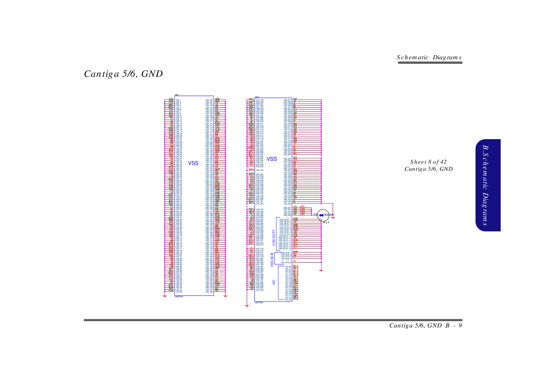 Clevo M860TU manual Sheet 8 Cantiga 5/6, GND 