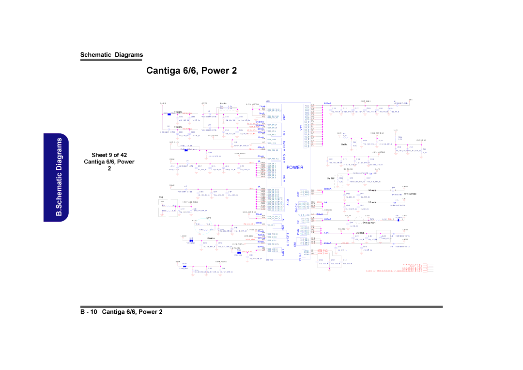 Clevo M860TU manual Cantiga 6/6, Power, C a MP LL 