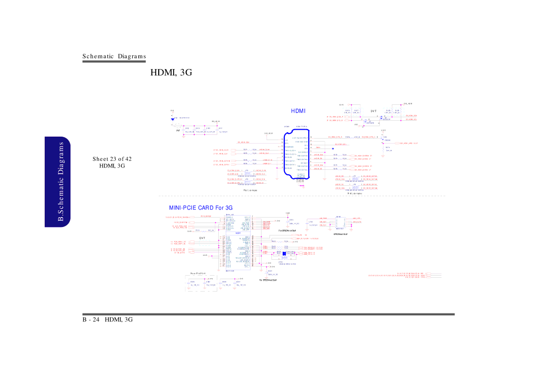 Clevo M860TU manual Sheet 23, H Dmi S Cl, Uim V P P, Uim P W R, Uim C Lk 