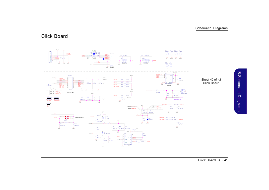 Clevo M860TU manual Sheet 40 Click Board 