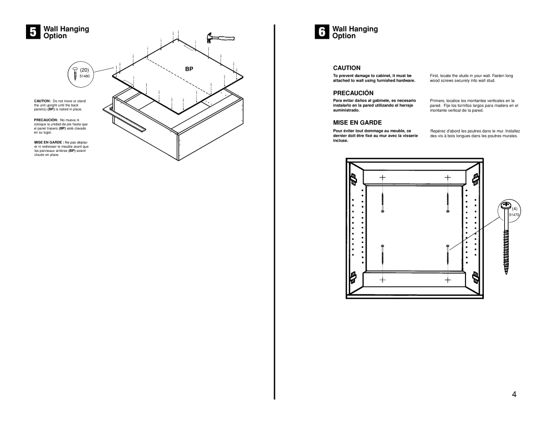 Closet Maid 12073 manual Precaución 