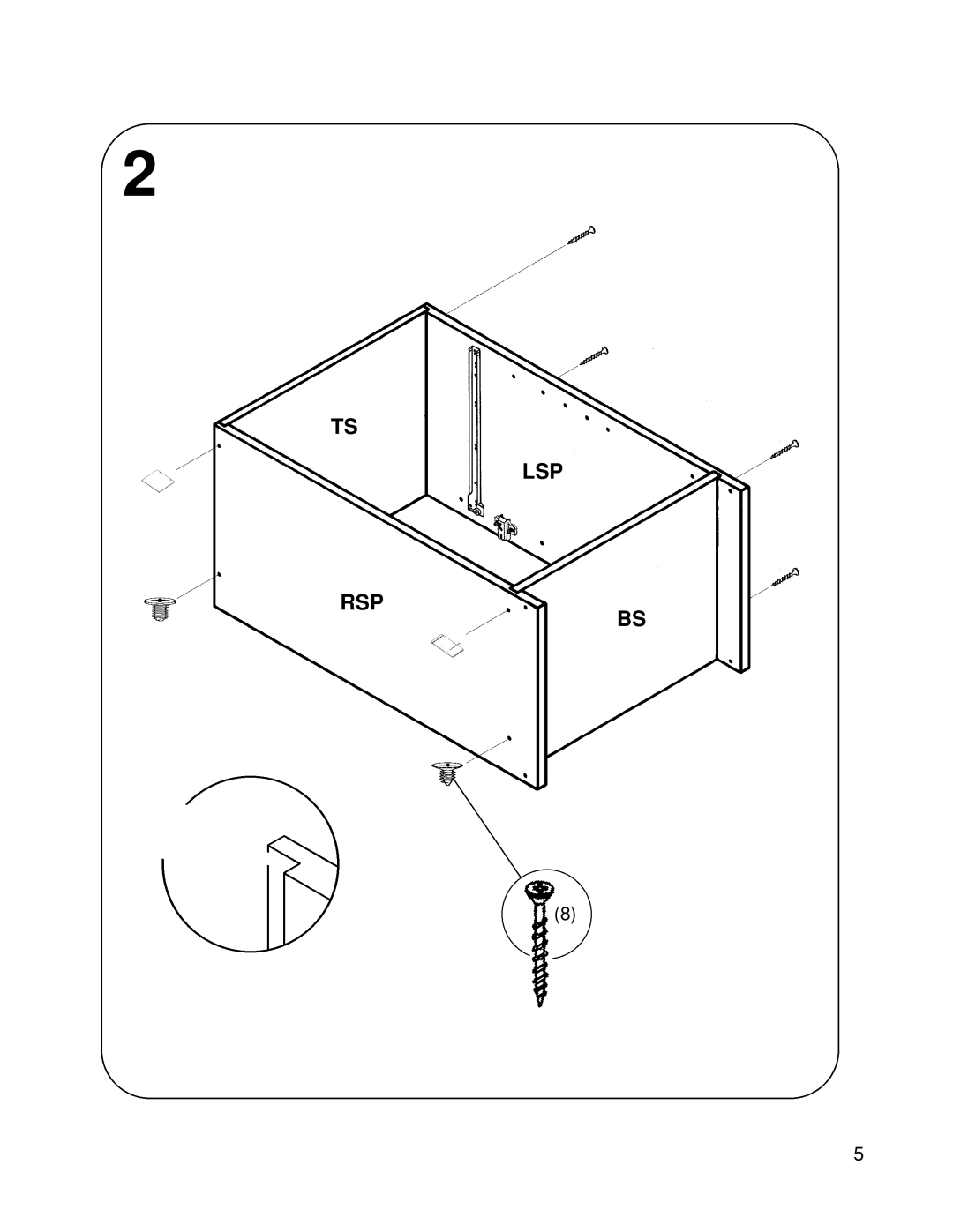 Closet Maid 12115 manual Lsp Rsp 