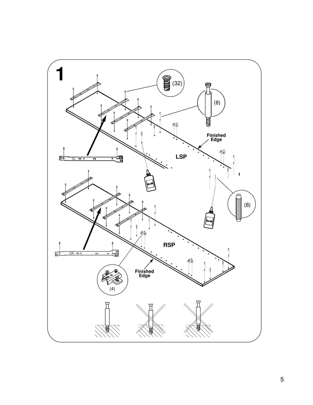 Closet Maid 12307 manual Lsp Rsp 