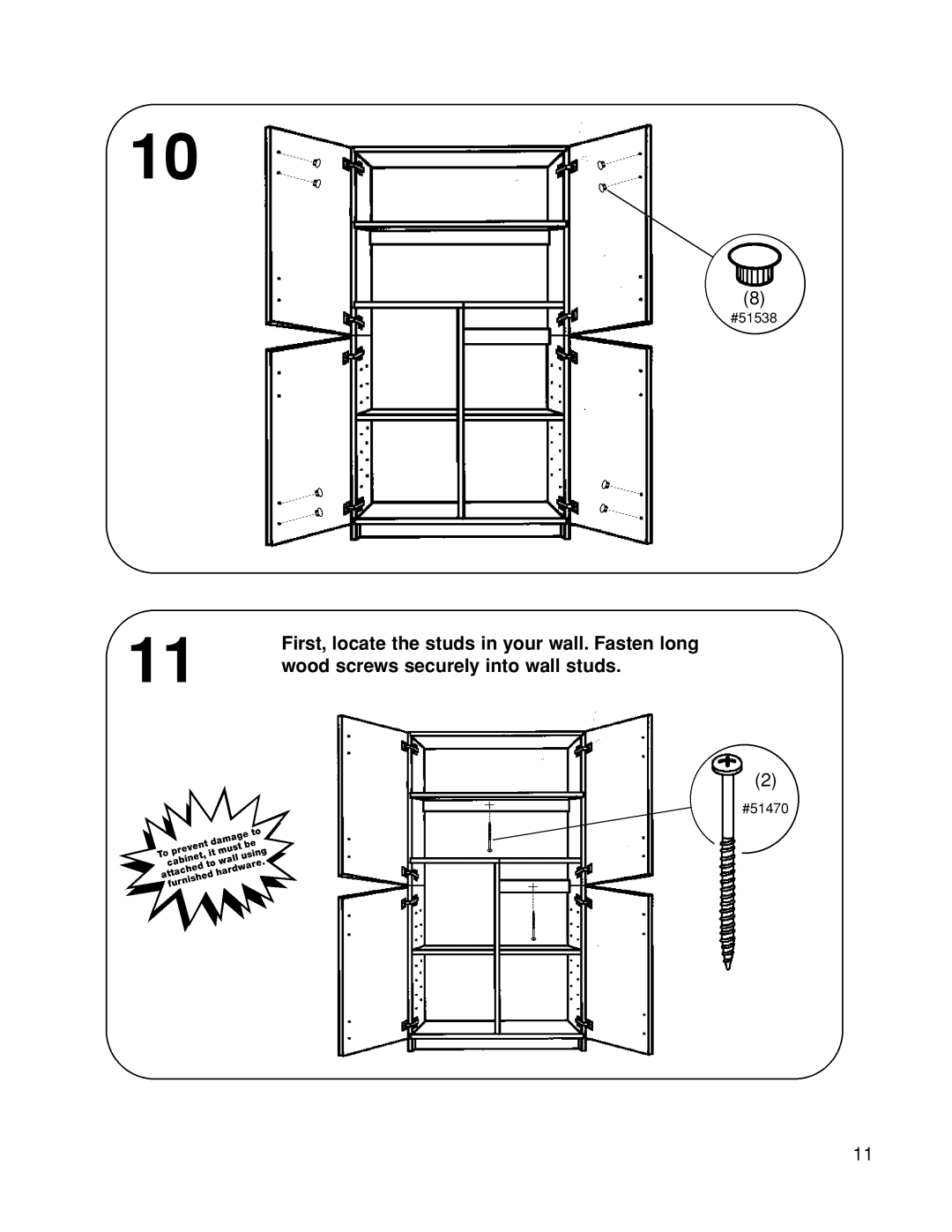 Closet Maid 12323 manual #51538 