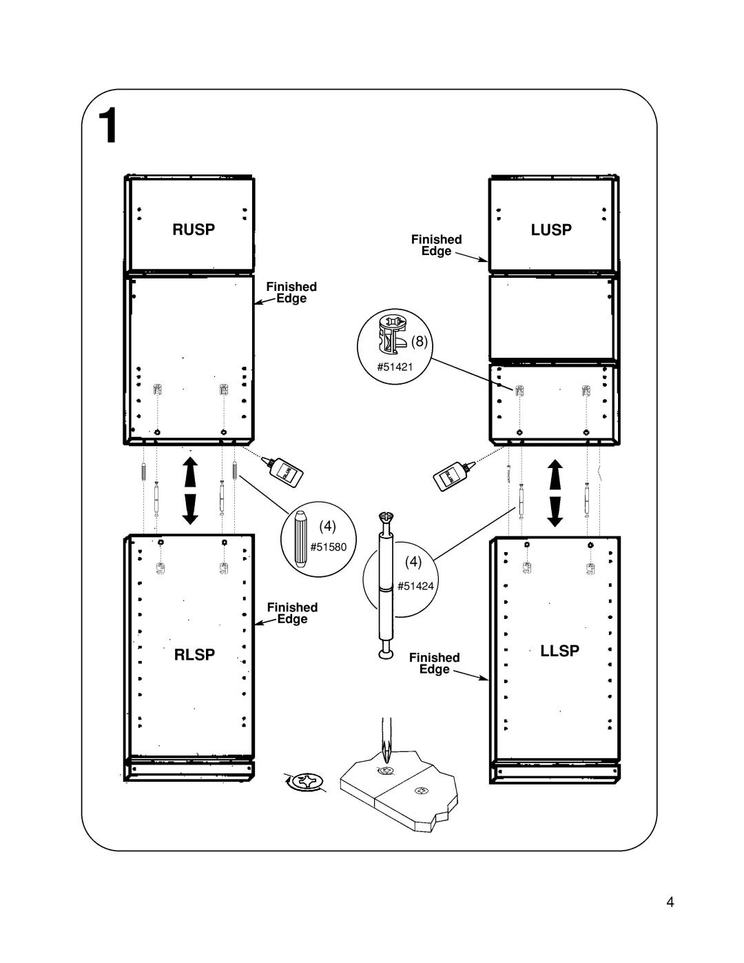 Closet Maid 12323 manual Rusp Lusp 