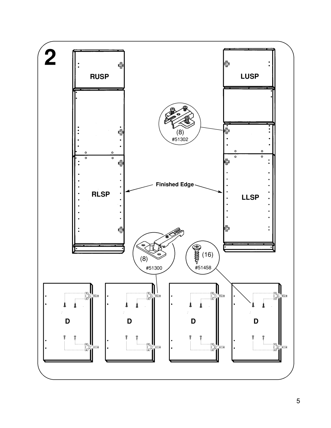 Closet Maid 12323 manual Rlsp Llsp 