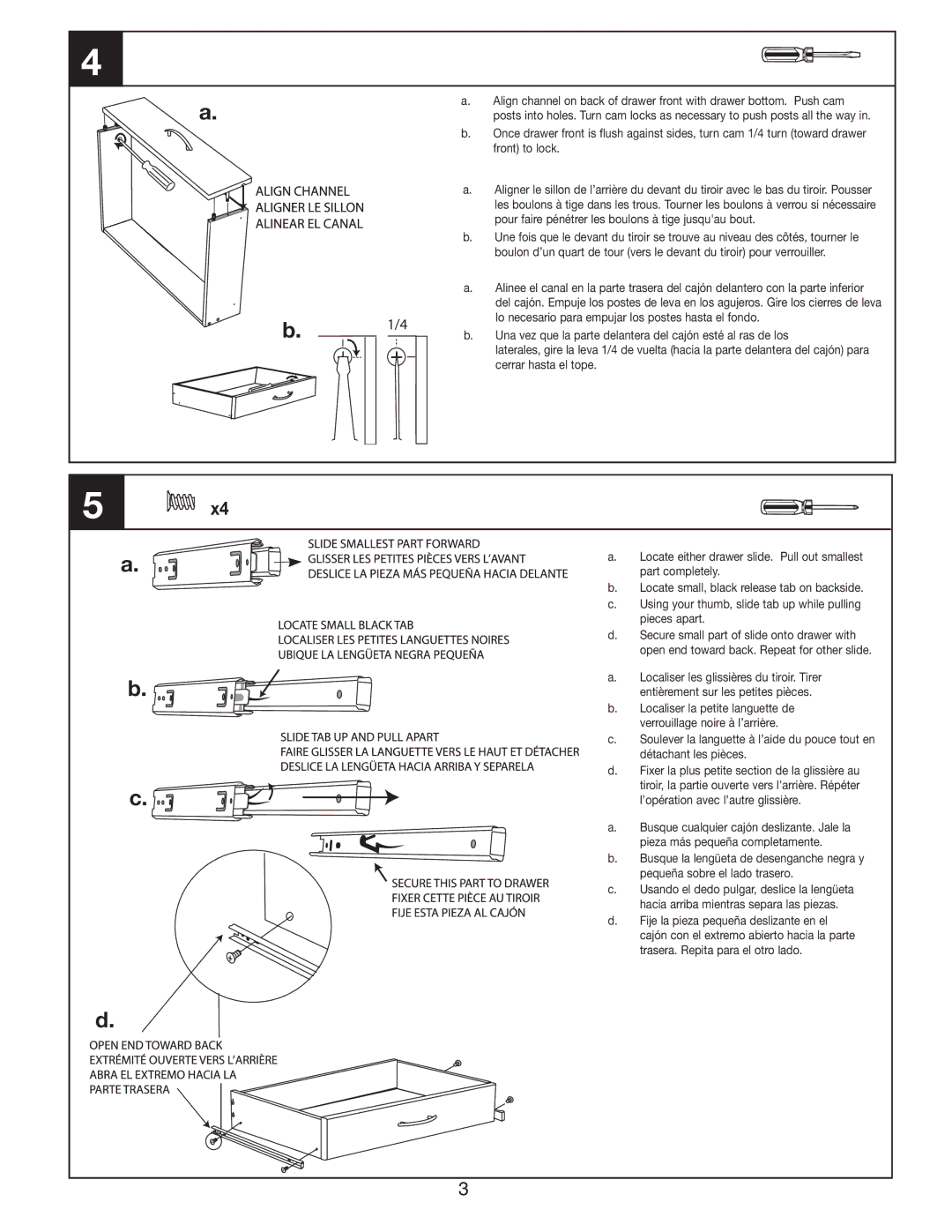 Closet Maid S25RPDW5 manual Part completely 