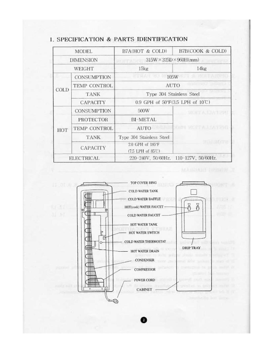 Clover Electronics B7A, B7B manual 