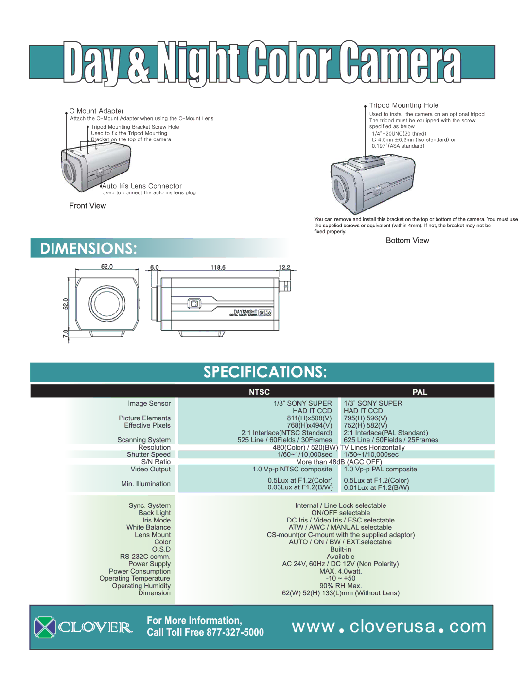 Clover Electronics CC5301 manual 