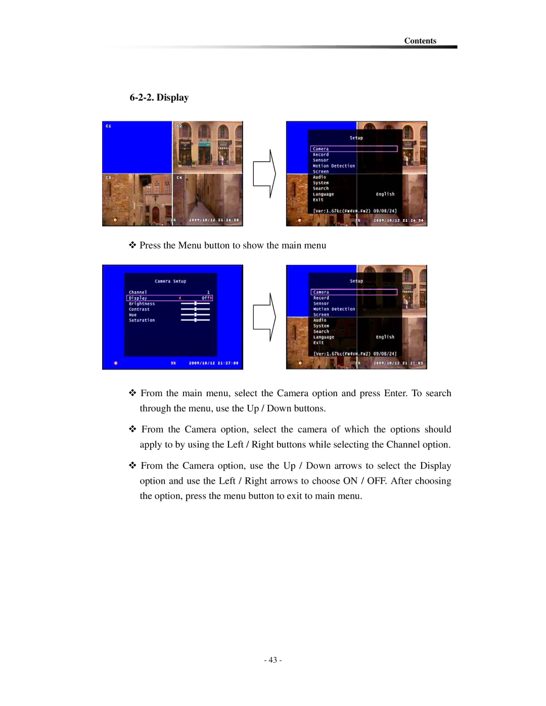 Clover Electronics CDR0410, CDR0430 instruction manual Display 