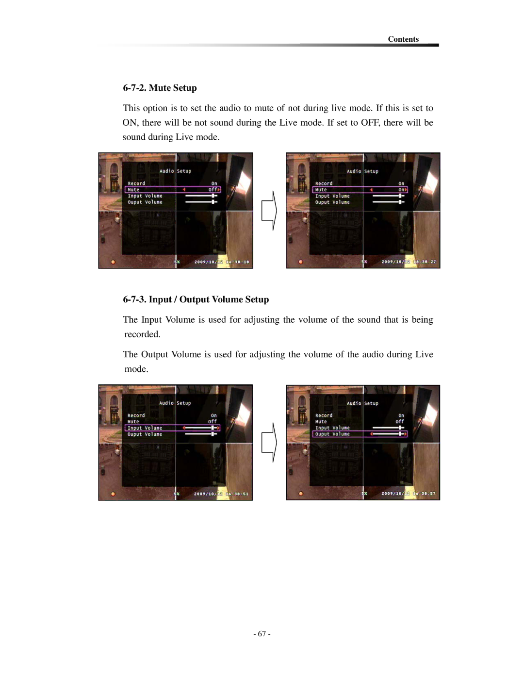 Clover Electronics CDR0410, CDR0430 instruction manual Mute Setup, Input / Output Volume Setup 