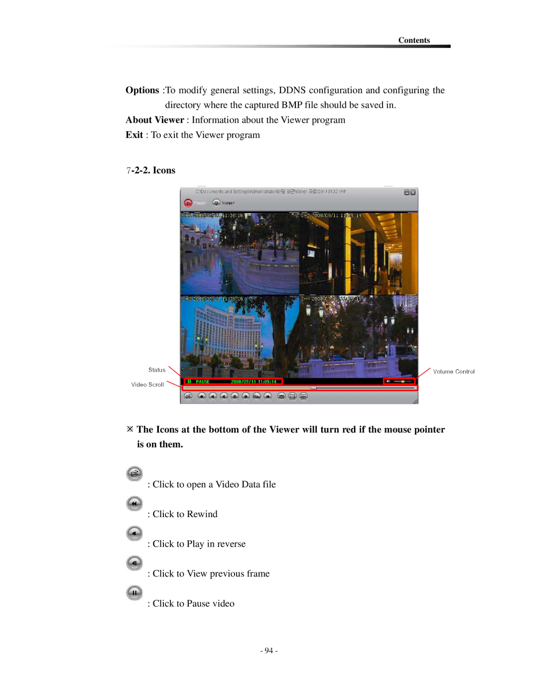 Clover Electronics CDR0430, CDR0410 instruction manual Icons 